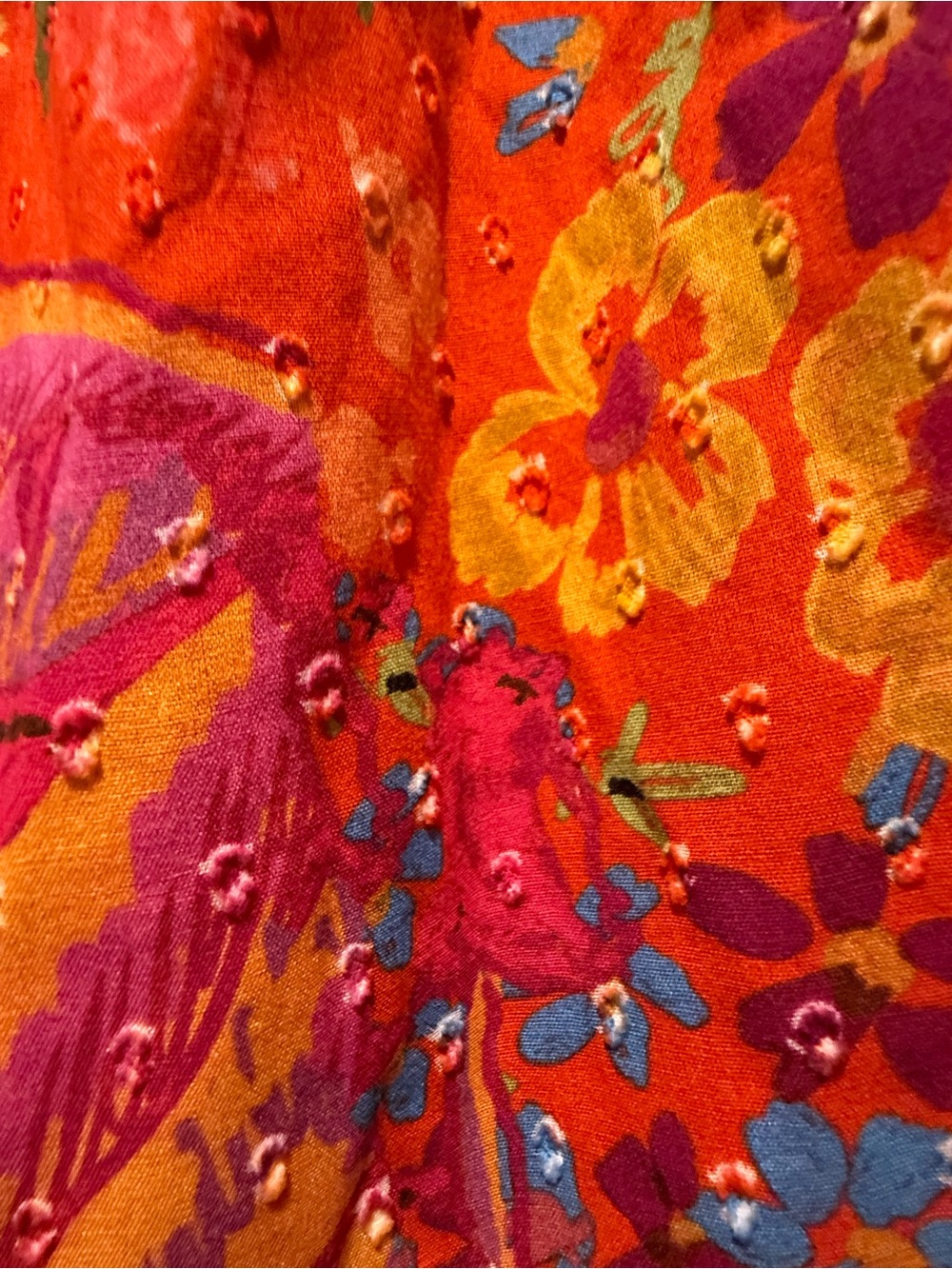 FARM Rio Red Spring Bananas Maxi Dress - 100% Cotton - Picture 8 of 10